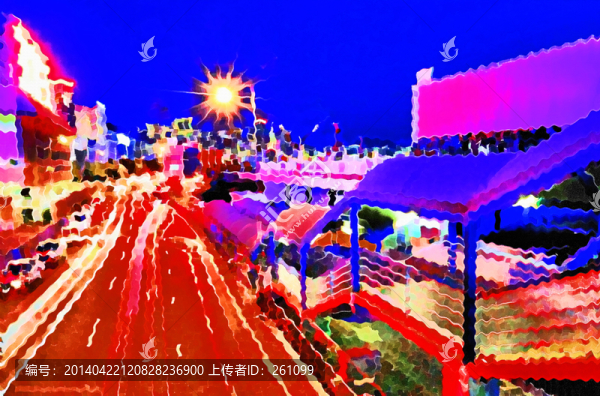 色彩,抽象,裝飾畫,油畫