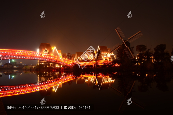 橋梁建筑夜景