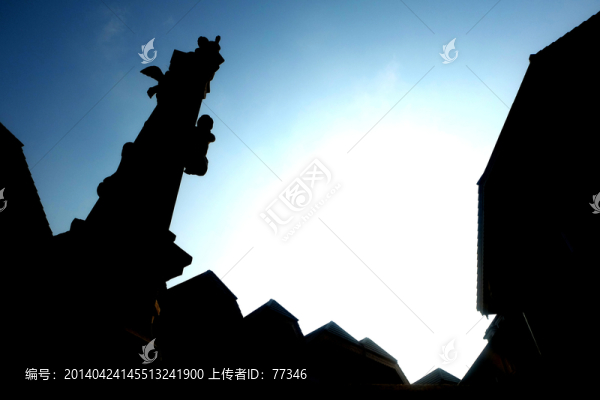 歐式建筑剪影