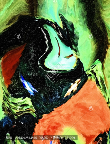 色彩,抽象,裝飾畫,油畫