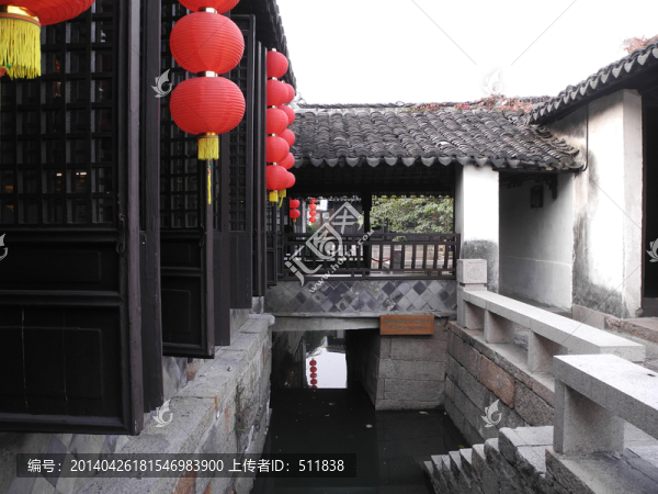周莊張廳內(nèi)河