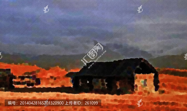 色彩,抽象,裝飾畫,油畫