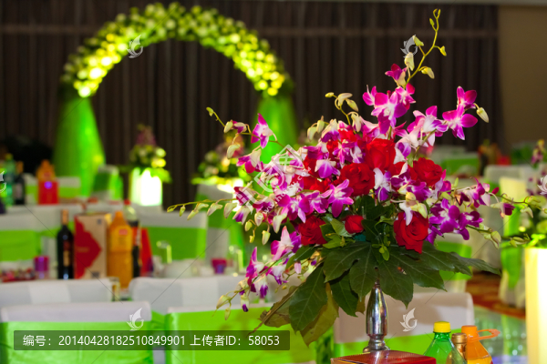 婚宴上的鮮花