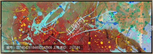 無框畫,抽象畫