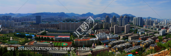 泉城新貌巨幅全景圖