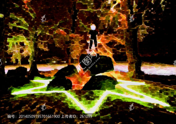 色彩,抽象,裝飾畫(huà),油畫(huà)