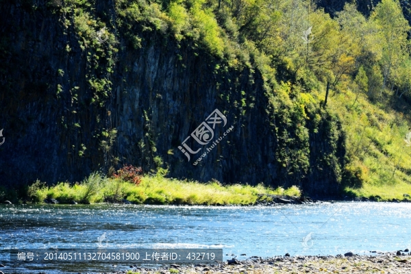山水巖石畫