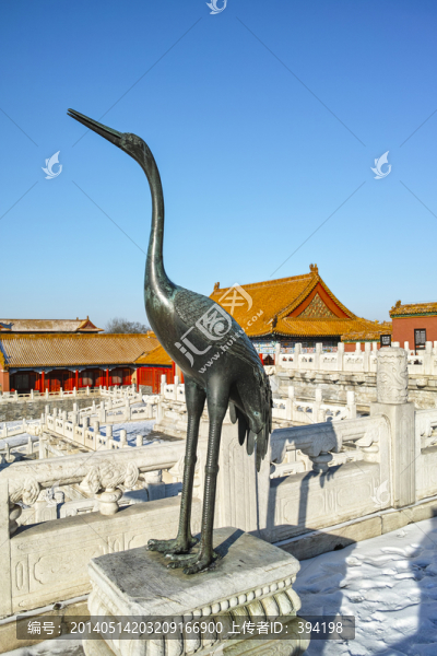 故宮銅制仙鶴