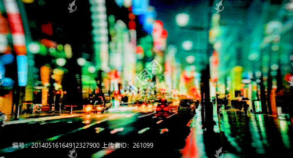 色彩,抽象,裝飾畫,油畫