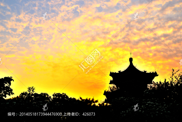 晚霞亭子