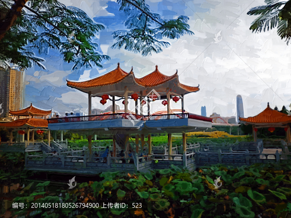 風景裝飾畫