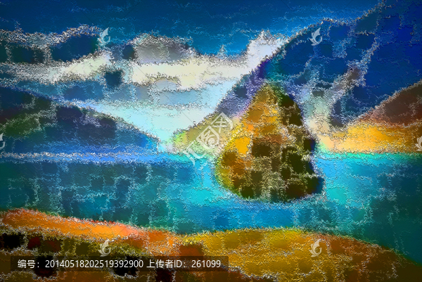 色彩,抽象,裝飾畫,油畫