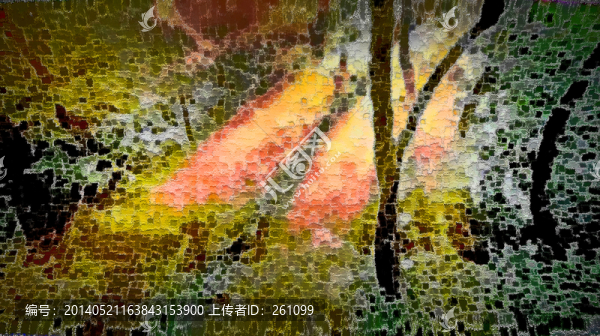 色彩,抽象,裝飾畫,油畫
