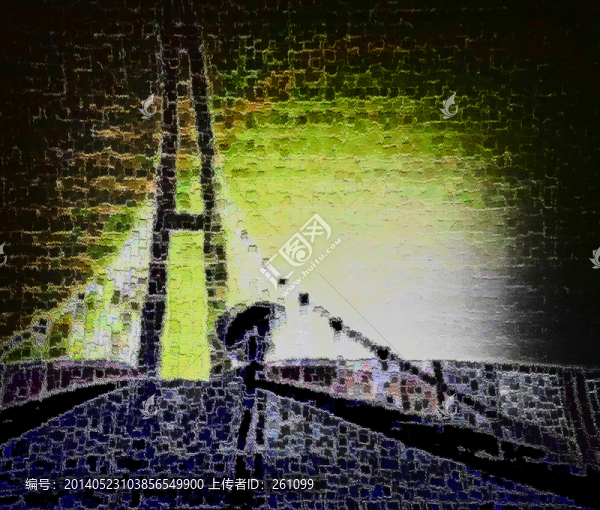 色彩,抽象,裝飾畫,油畫