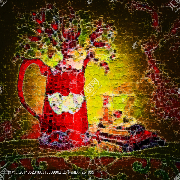 色彩,抽象,裝飾畫,油畫