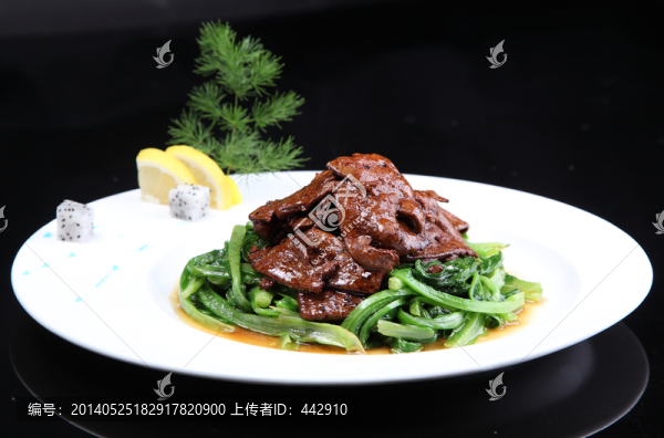 油麥菜炒豬肝