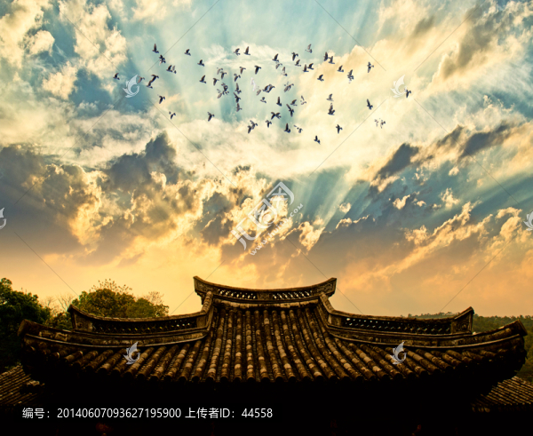 古建筑,天空
