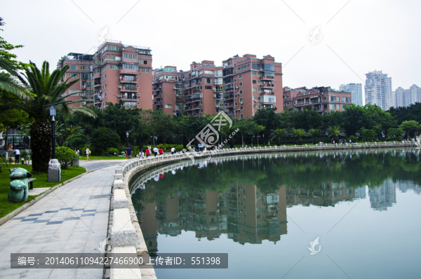 廈門,筼筜湖,人工湖,住宅樓