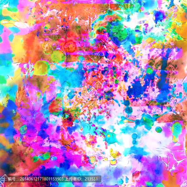 面料花型印花