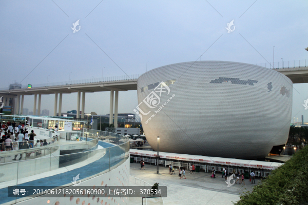 上海,世博園,展會,戶外,夜景