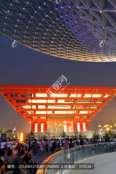 上海,世博園,展會,戶外,夜景