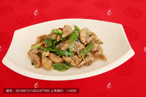 青椒炒腸油渣