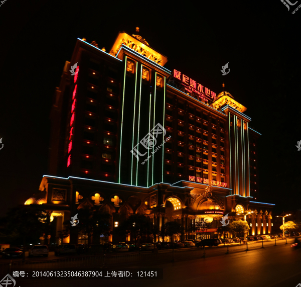 建筑夜景,燈光照明