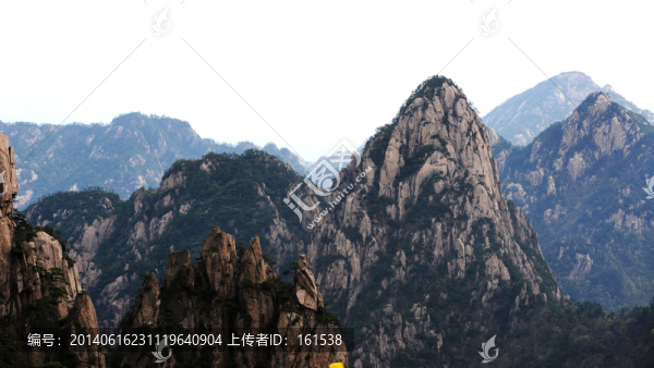 安徽黃山,山峰