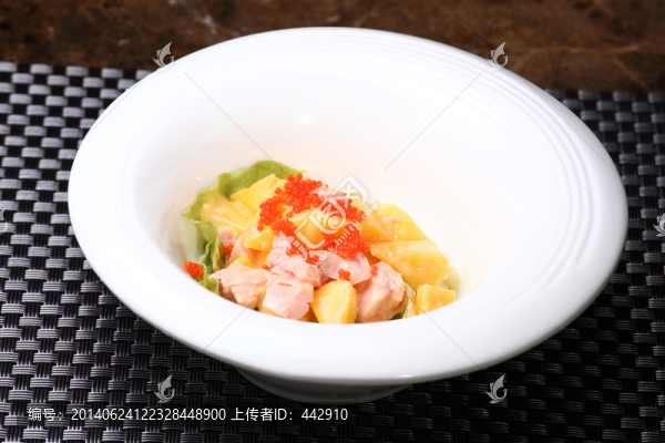 魚籽三文魚芒果沙拉