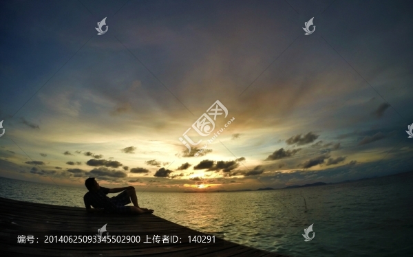 沙巴落日