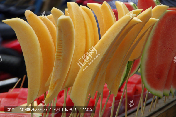 街頭那些美味系列,水果哈密瓜