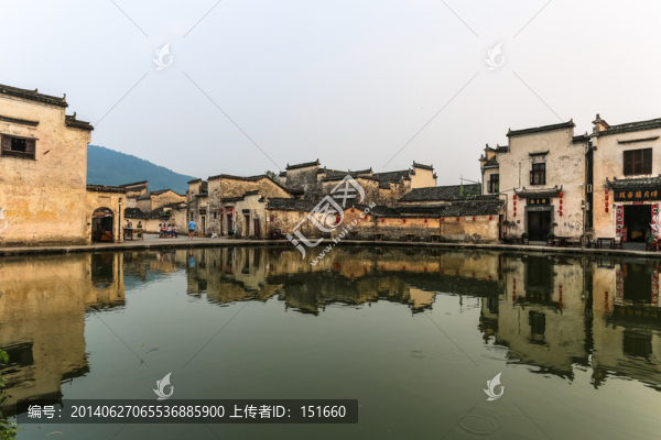 安徽宏村村莊民居建筑