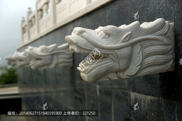 石雕漢白玉吐水龍頭