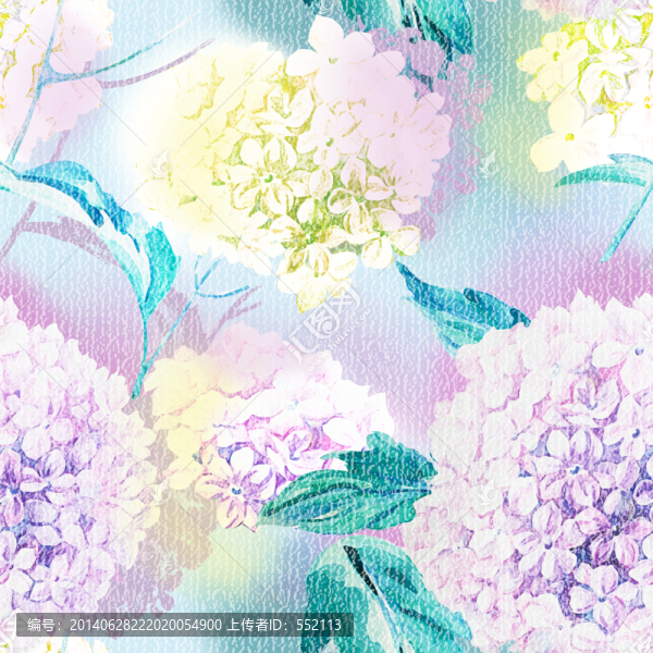 手繪花卉,分層