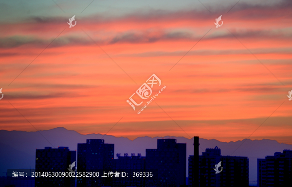 都市的晚霞