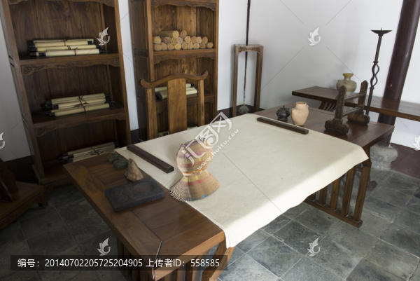 李白故里書房書桌