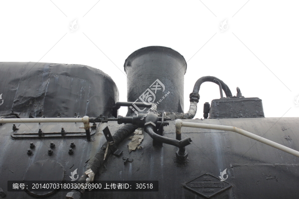 蒸汽火車頭局部