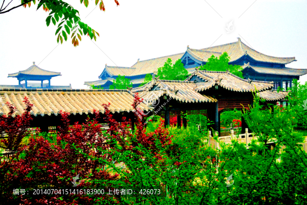 樹影中的宋代建筑