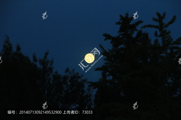 月亮,夜景