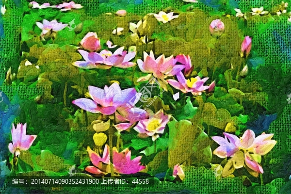 荷花,無框畫,裝飾畫,抽象畫