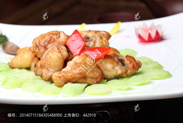 芥蘭胡椒炒雞球