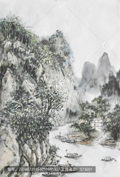 山水,國(guó)畫,水墨,裝飾畫,高清
