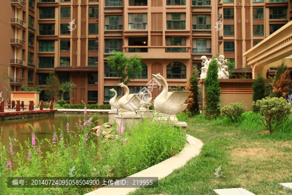 歐式建筑,小區(qū)一景