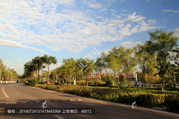 西安世博園環(huán)浐河行車道