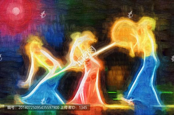 抽象藝術(shù)畫,舞者抽象畫,掛畫