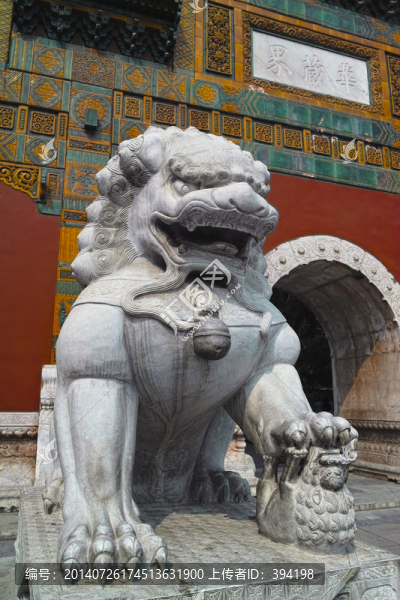 北海公園的石獅子