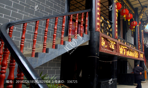 洛帶古鎮(zhèn)湖廣會(huì)館戲臺(tái)