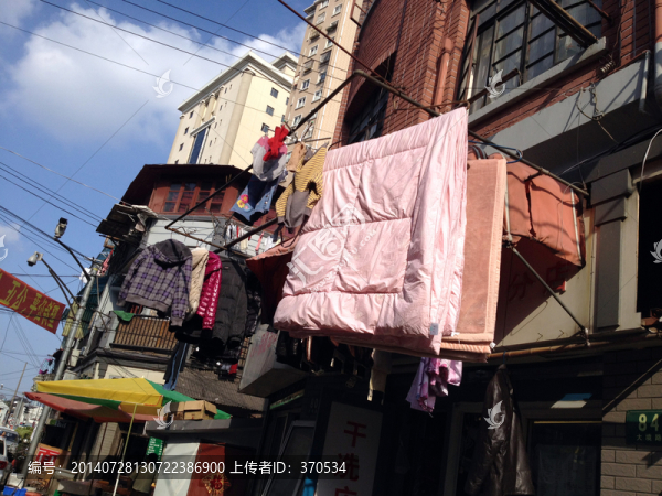 上海,小街道,農貿,市場,集市