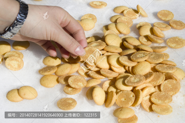 手,拿,取,餅干