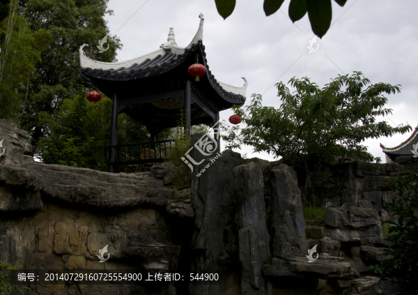 假山,亭子,名樓,甲秀
